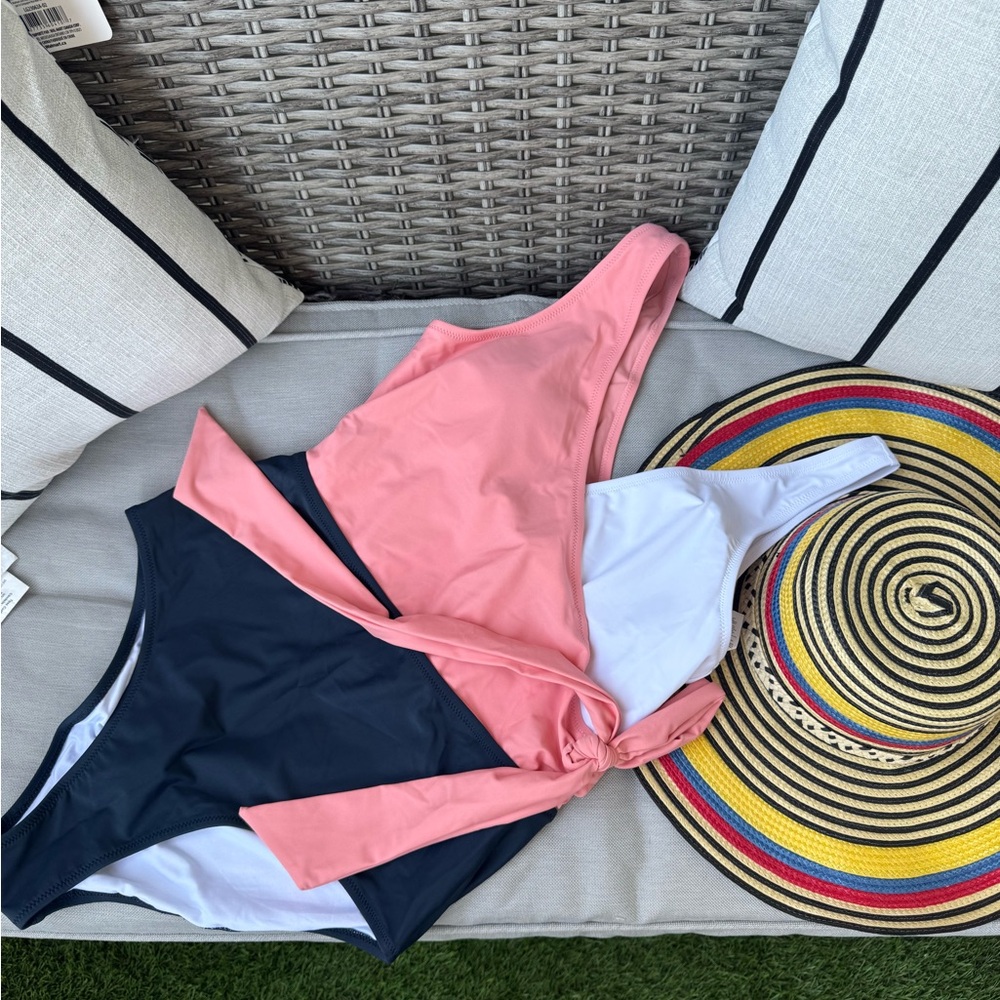 Cupshe Pink and Navy One Piece Swimsuit 2/$30, 3/$40